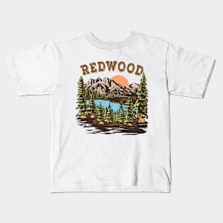 redwood national park Kids T-Shirt